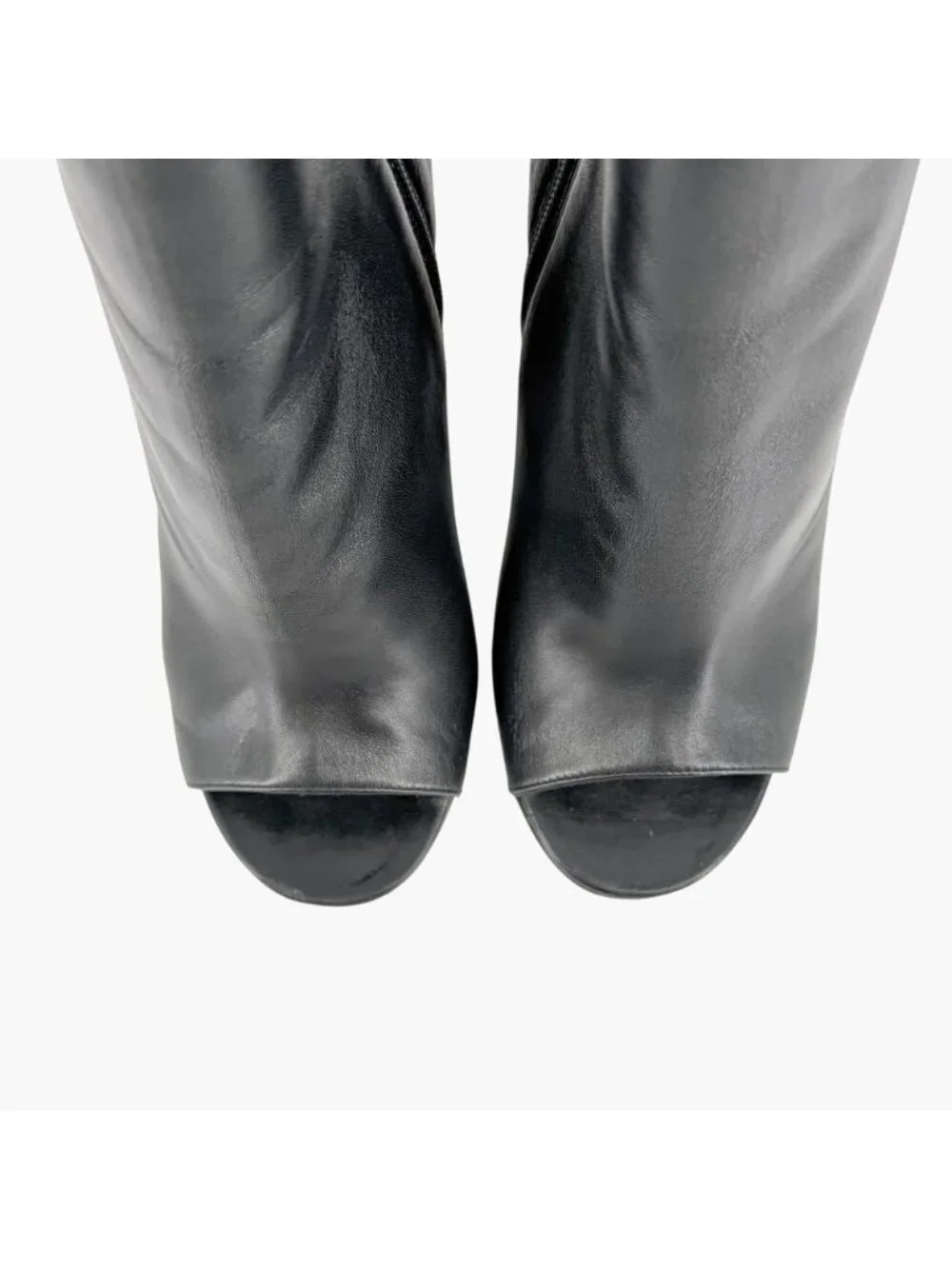 Chanel CC Pearl Quilted Wedge Ankle Booties Black Leather Size 39 US 8-8.5